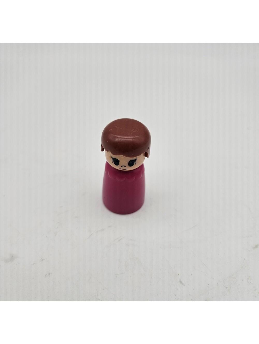 Vintage Tomy Playrail Girl Figure With Roller Ball